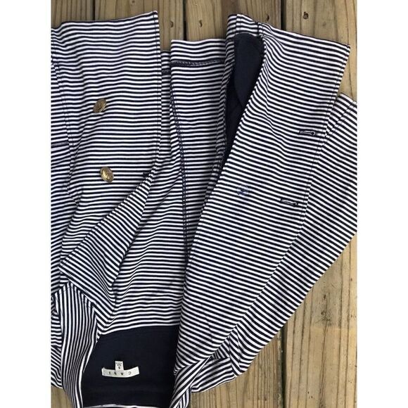 Cabi Blazer Small Navy Blue White Nautical - Picture 7 of 8